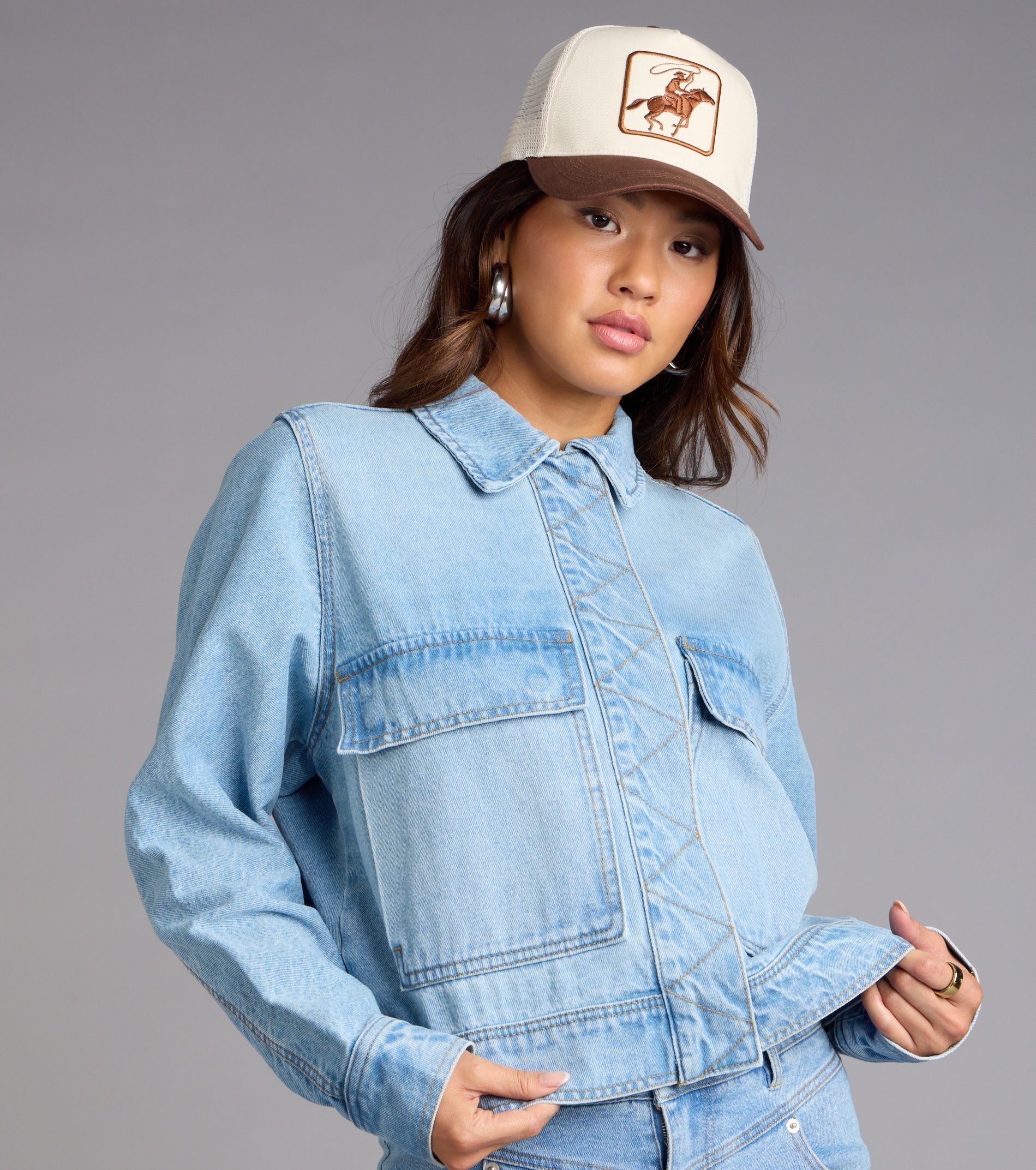 Cool Girl Oversized Denim Jacket