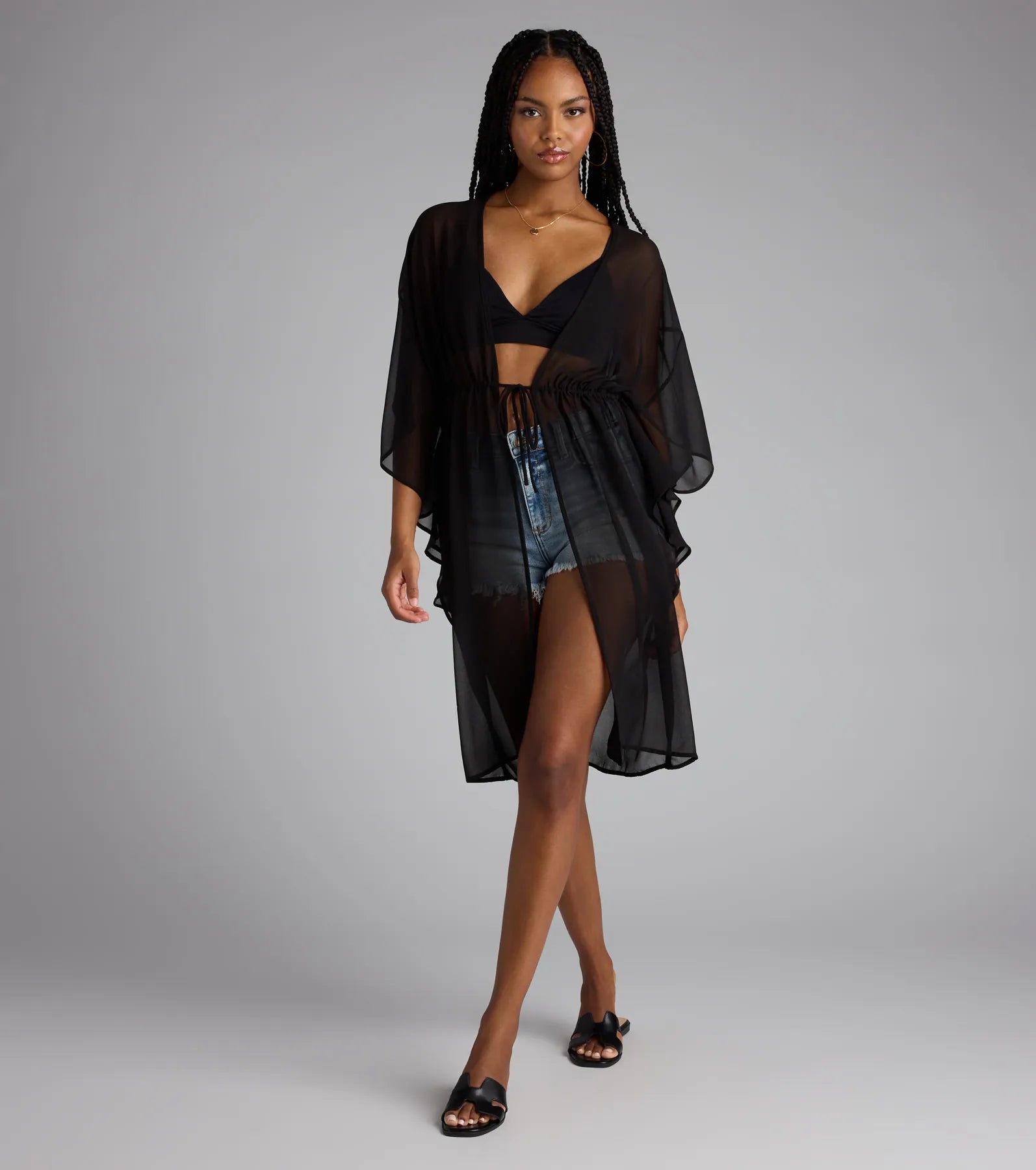 Destined For Sun Chiffon Kimono