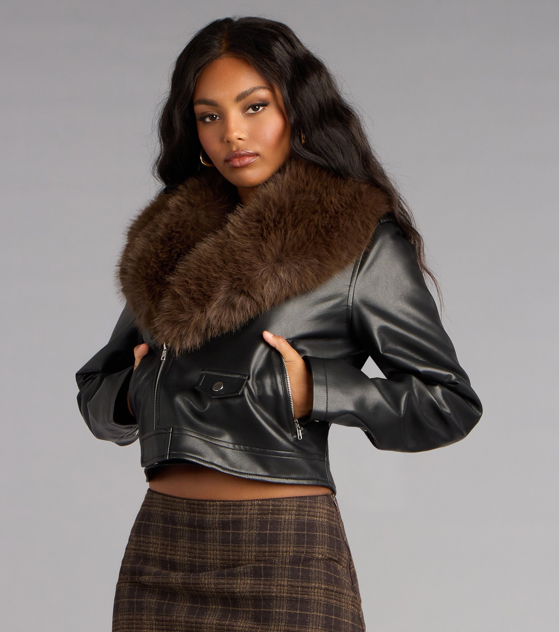 Too Luxe To Care Removable Faux Fur Jacket