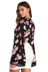 Ring Around In Florals Top