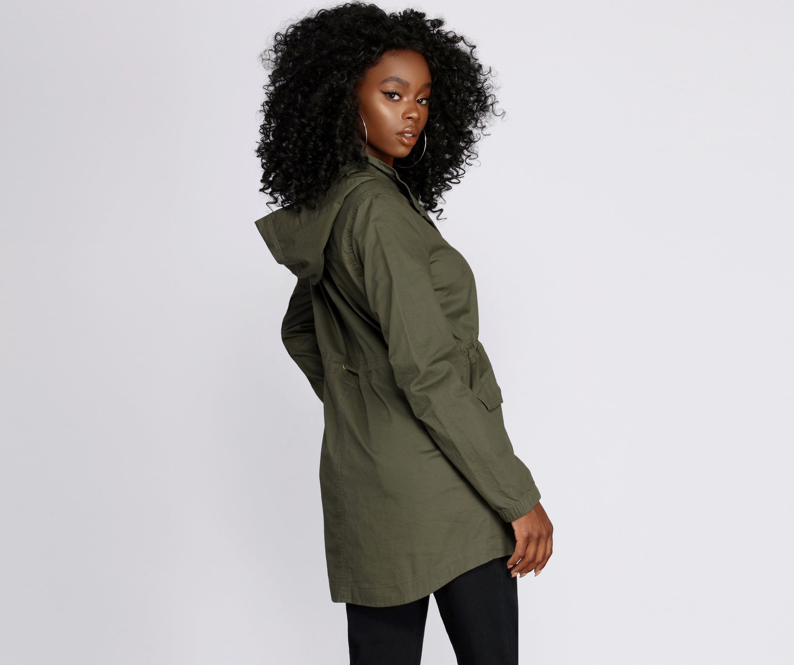 Fall In Line Longline Anorak