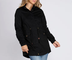 Fall In Line Longline Anorak