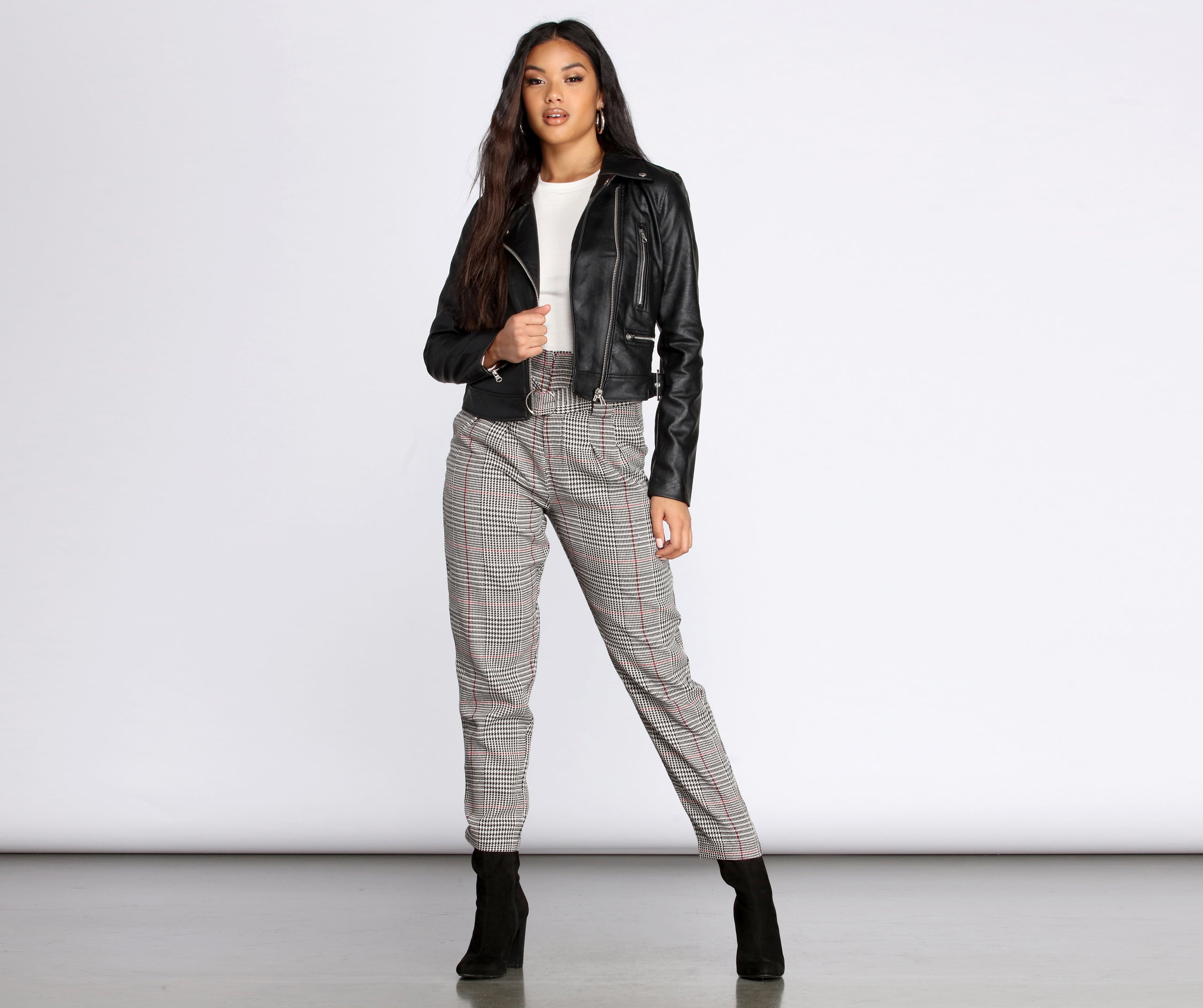 Free Bird Faux Leather Moto Jacket