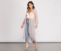 Glow Up Glitter Tulle Duster