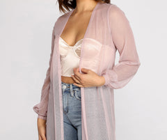 Glow Up Glitter Tulle Duster