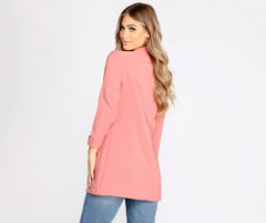 Girl Boss Cuffed Boyfriend Blazer