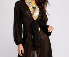 See Right Through You Long Sheer Duster