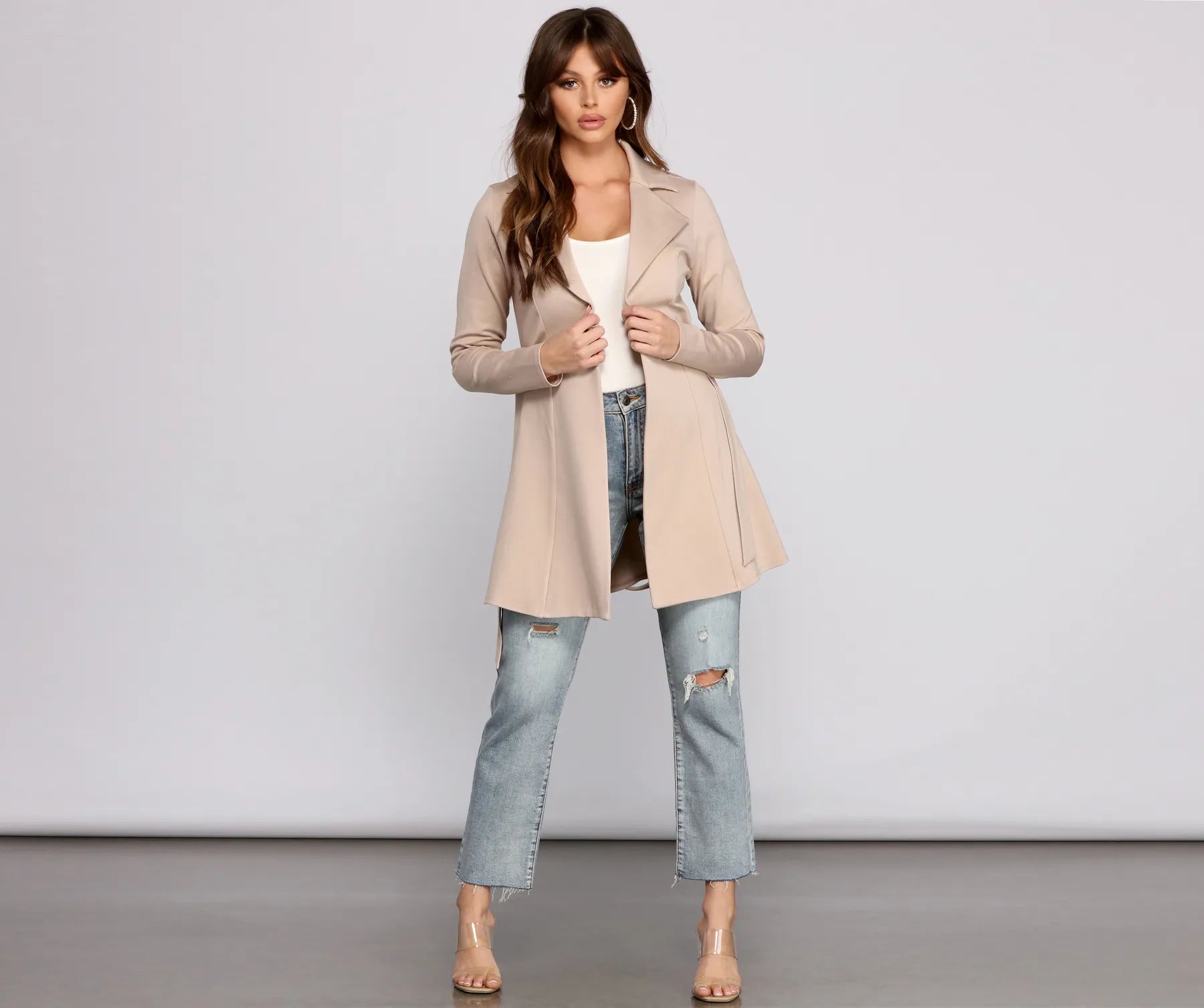 She's A Boss Trench Coat