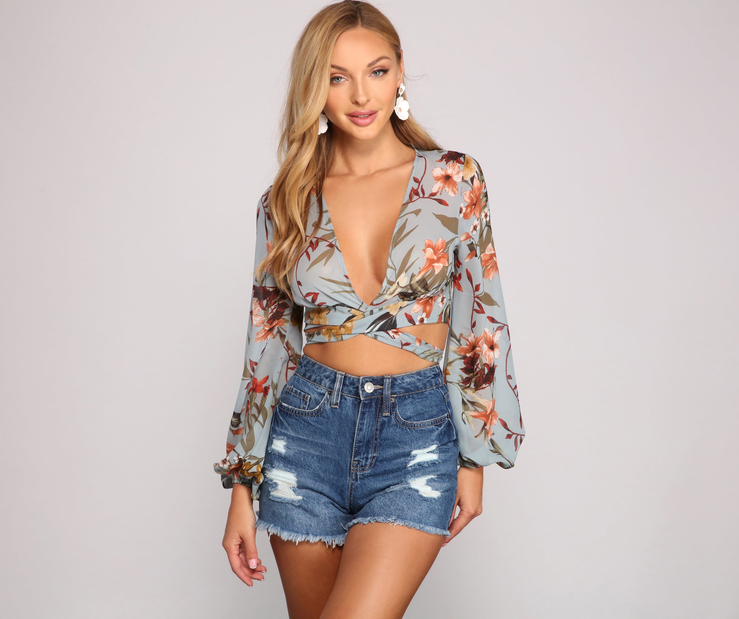 Vacay Bound Tie-Front Top