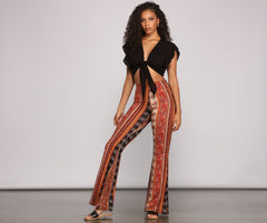 Make Hearts Flutter Tie Front Top