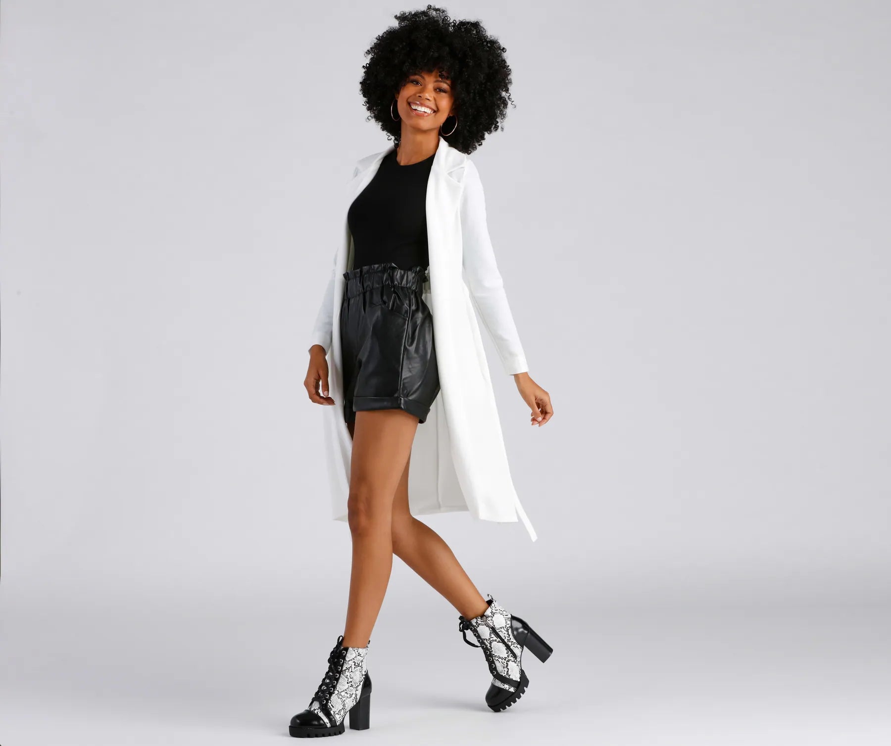 Making Moves Tie Waist Trench