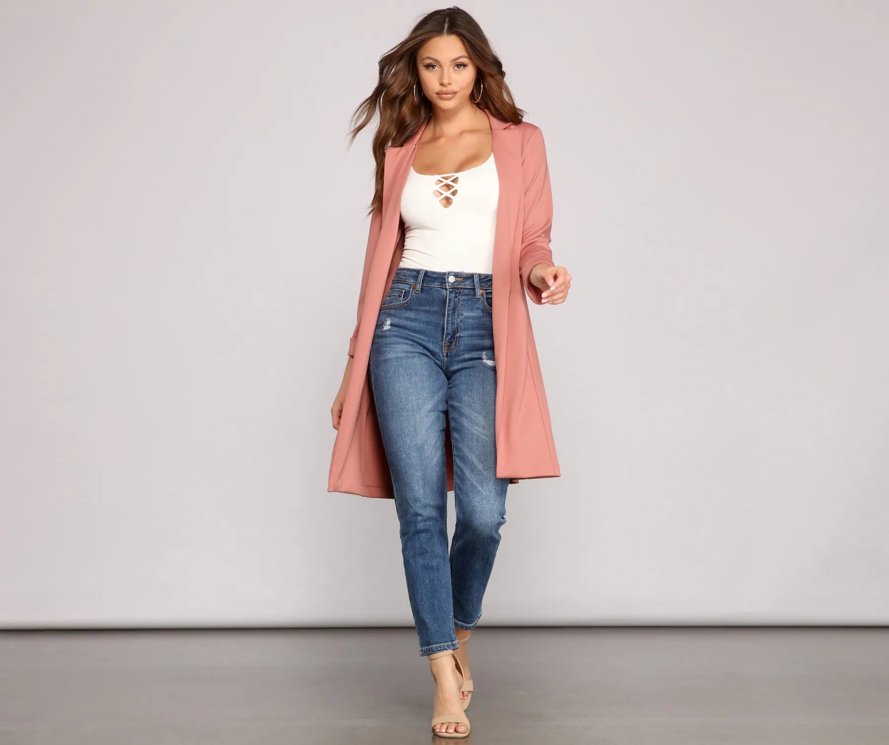 Makin' Major Moves Long Line Blazer