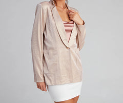 Sophisticated Glamour Glitter Blazer