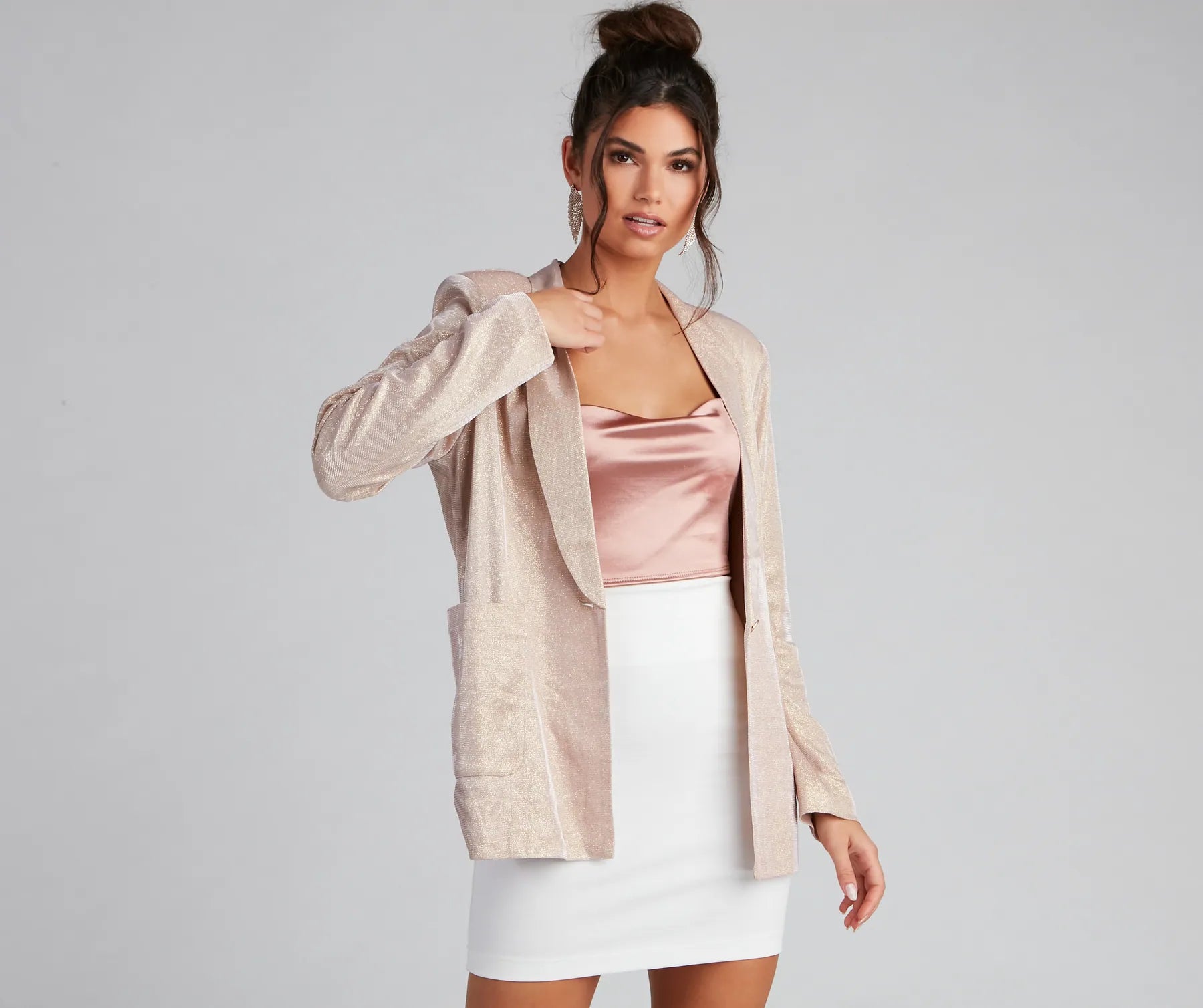 Sophisticated Glamour Glitter Blazer