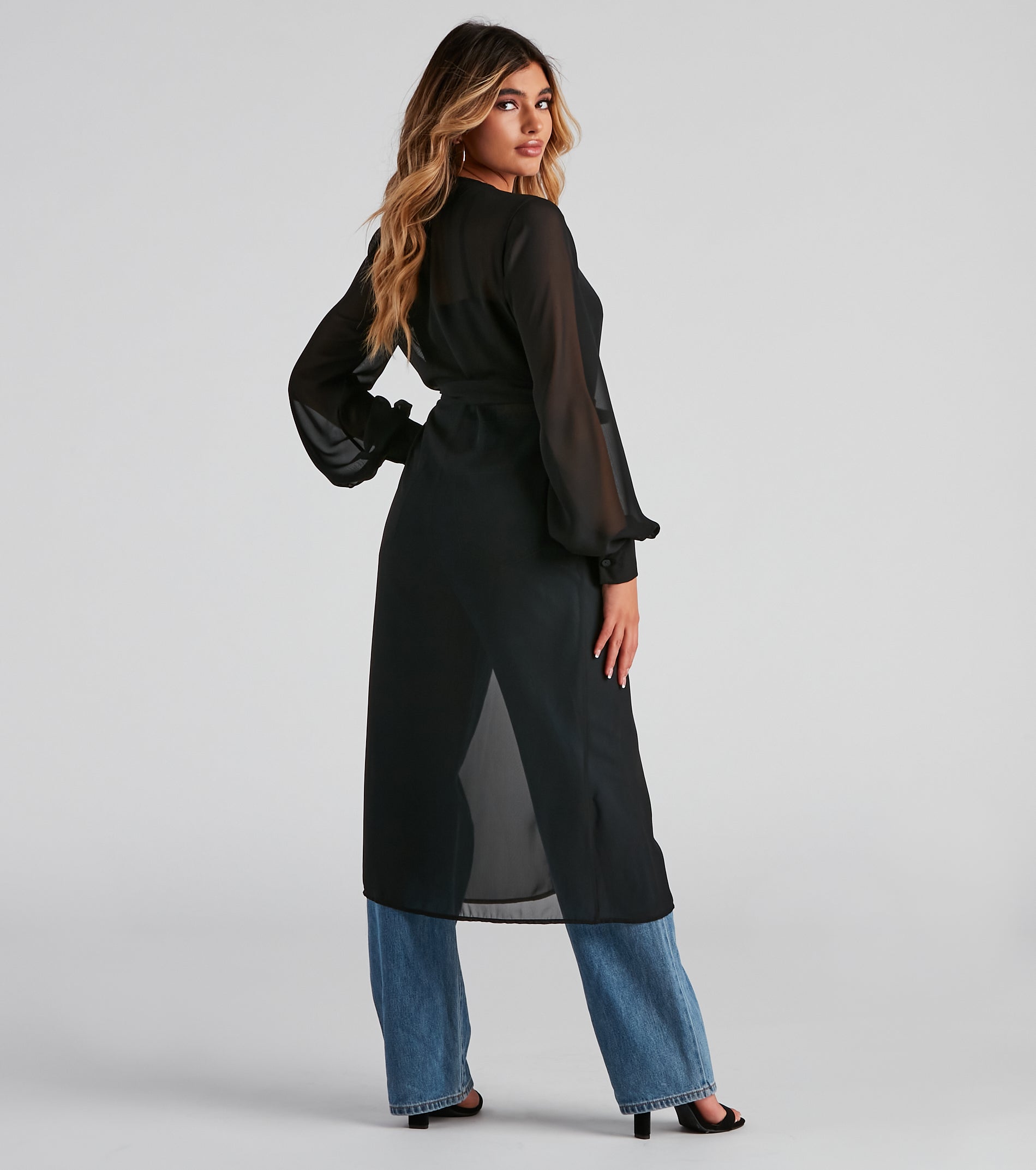 Chic Perfection Chiffon Trench