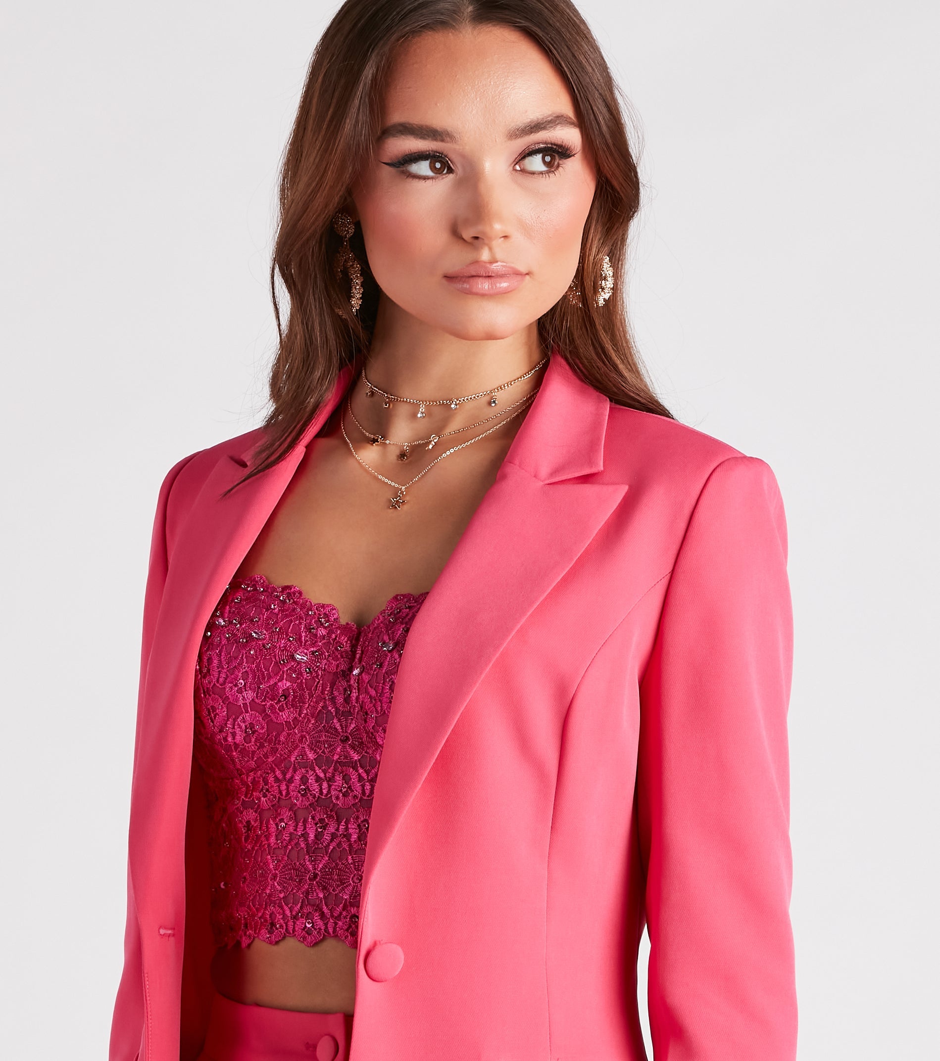 Bold Moves Woven Blazer