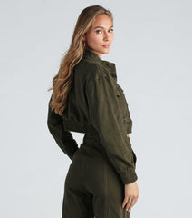 Fashion Boot Camp Denim Bomber Jacket