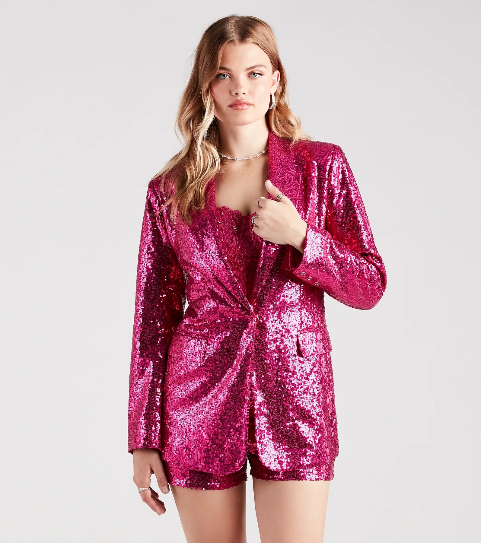 Made For The Glamour Sequin Blazer