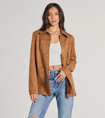 Seasonal Favorite Faux Suede Shacket
