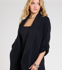 Stylish Season Belted Duster Trench Coat