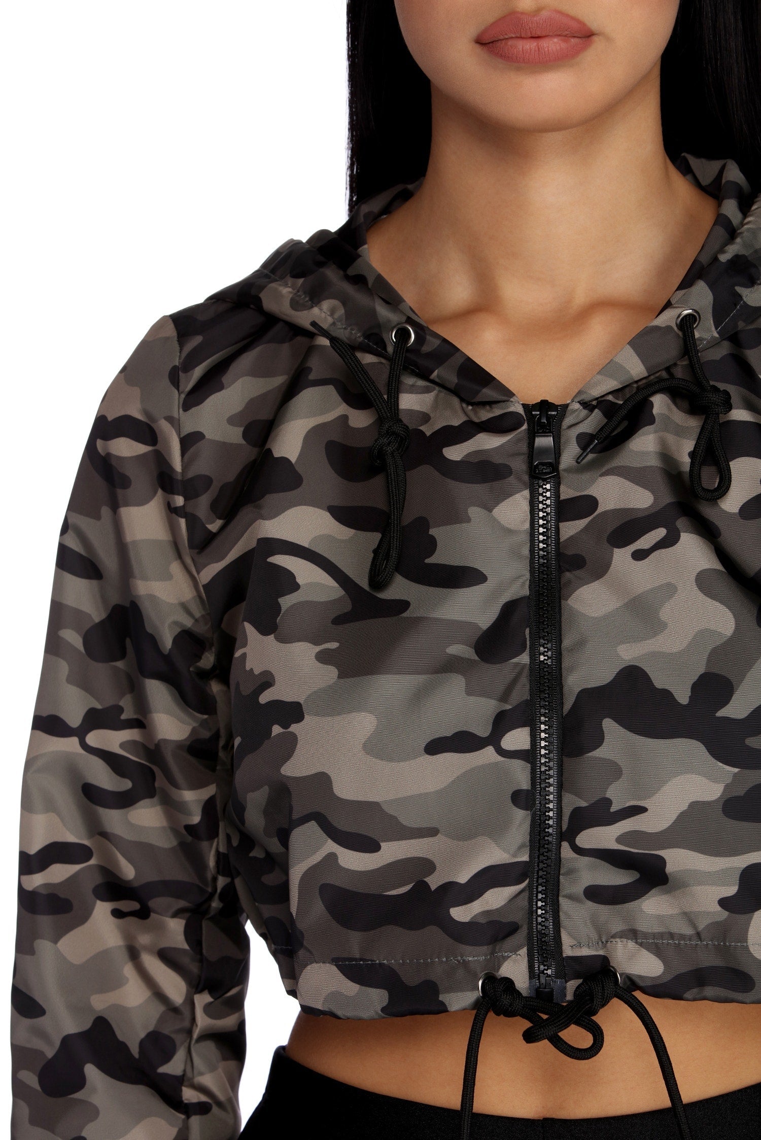 Chillin' In Camo Cropped Jacket