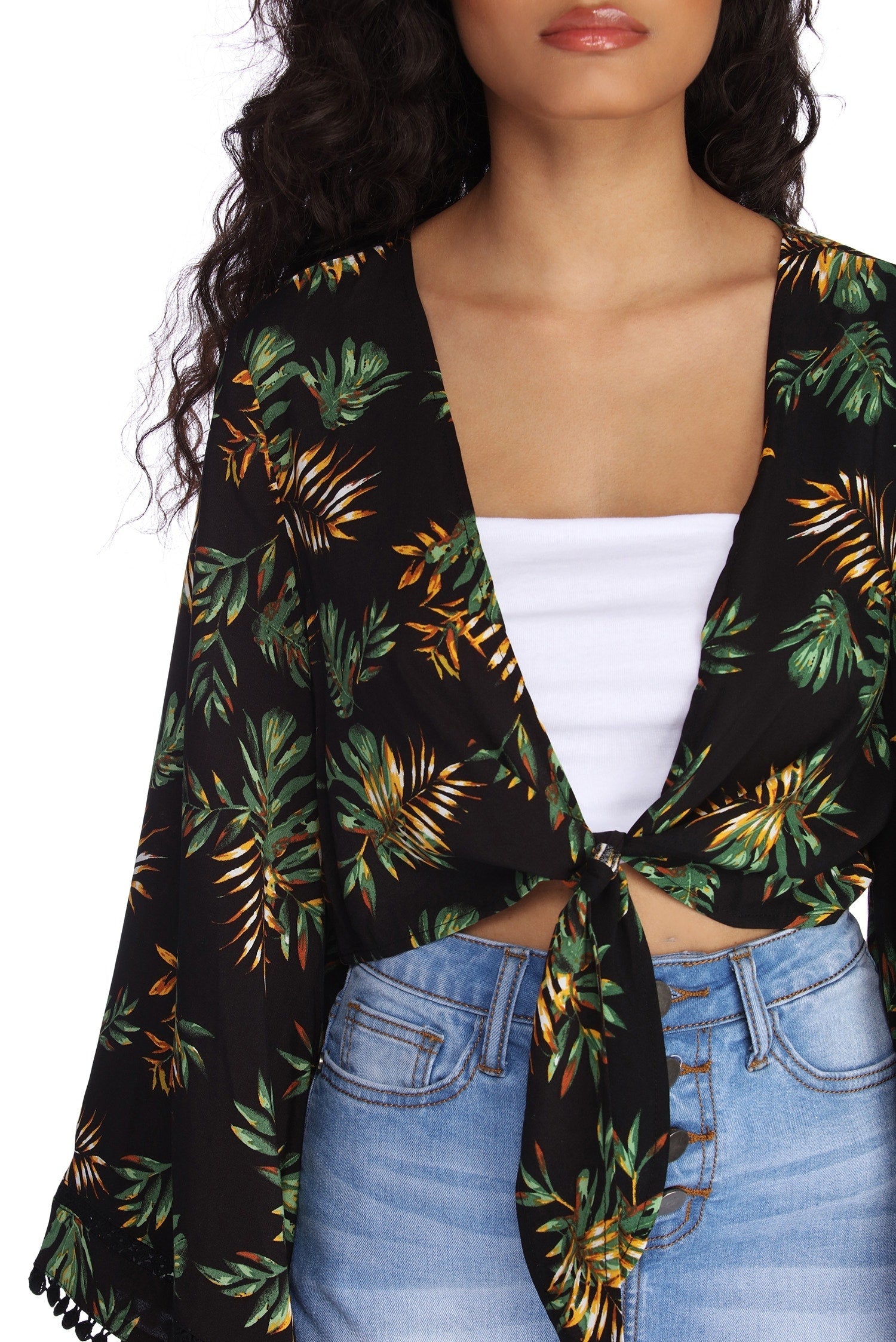 Paradise Tie Front Blouse