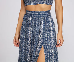Bohemian Beat High Waist Maxi Skirt
