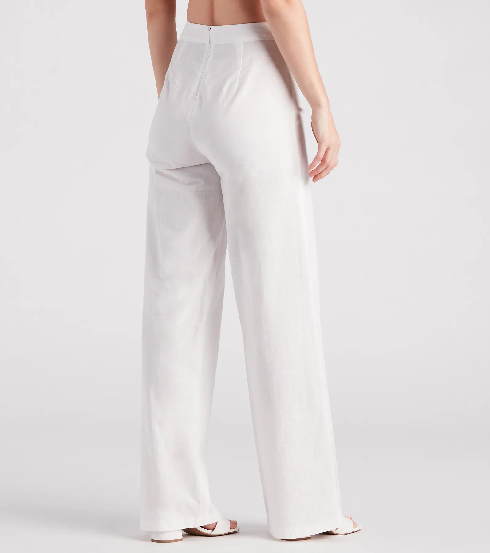 Meet In The Hamptons Linen Wide Leg Pants