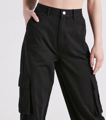 Serve Vibes High-Rise Cargo Denim Pants