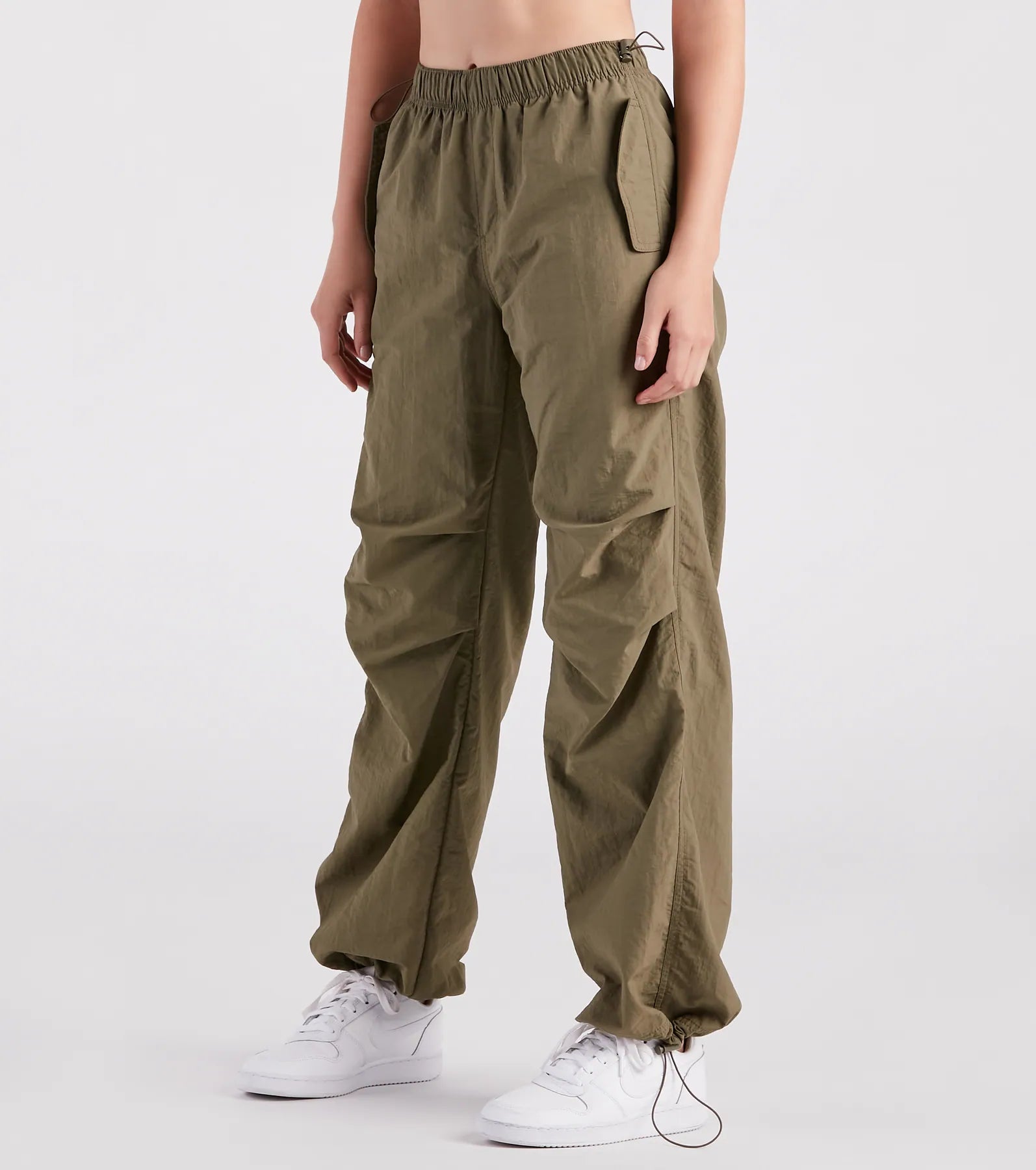 Cool Meter Mid-Rise Parachute Cargo Pants