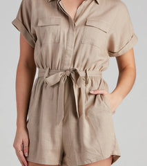 Weekend-Ready Linen Romper