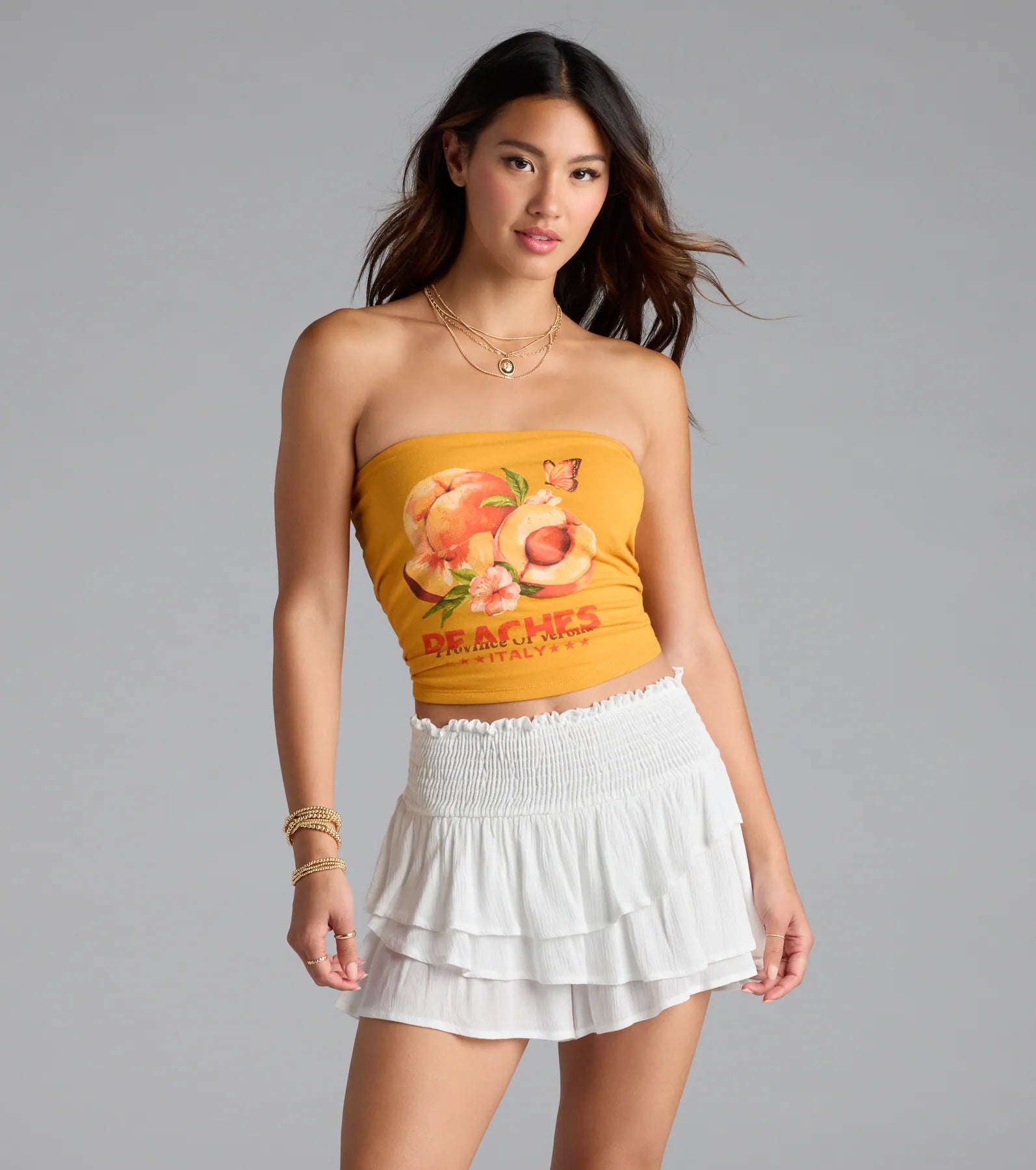 Breezy Escape High-Rise Ruffled Shorts