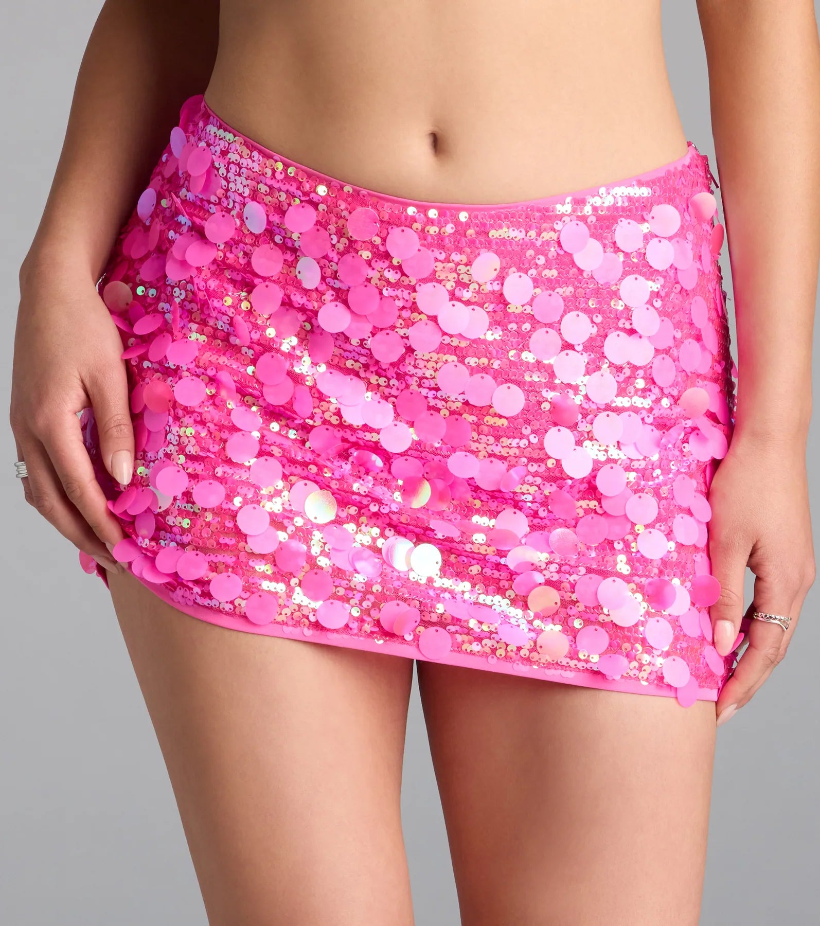 Dance The Night Away Sequin Mini Skirt