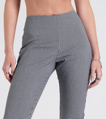 Stylish Strolls High-Rise Gingham Capri Pants