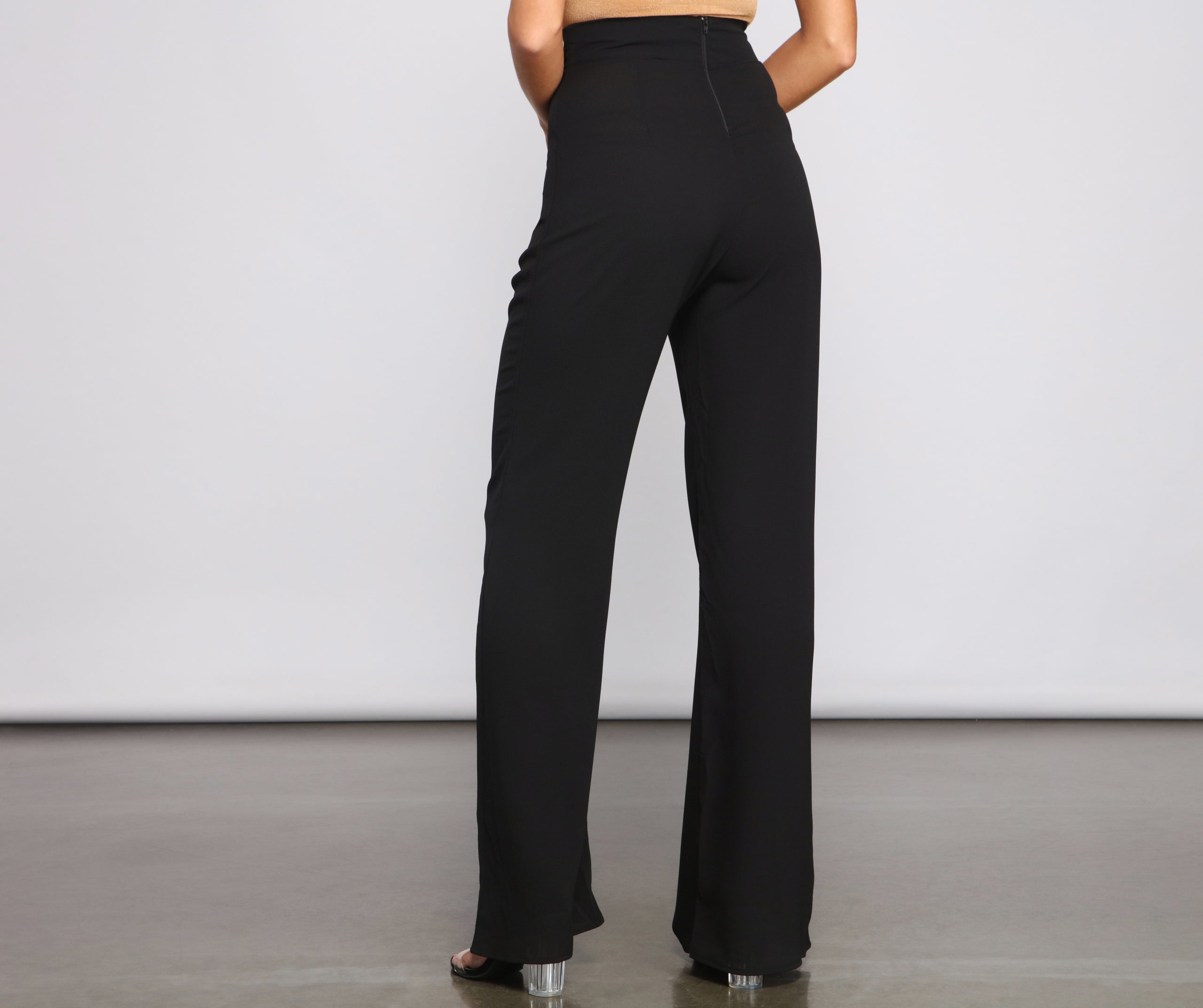 So Posh High Waist Flared Pants