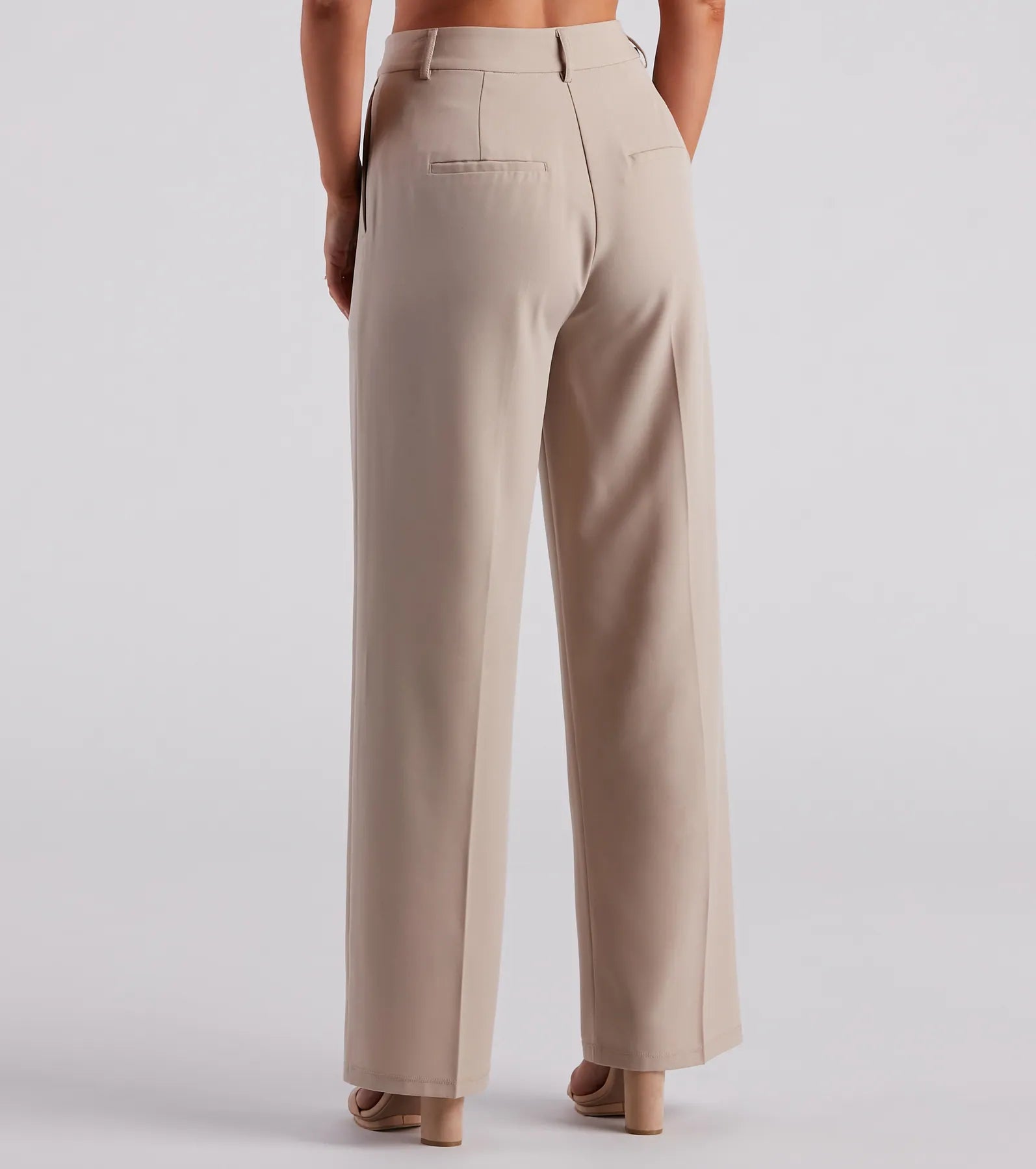 Chic Crepe Boyfriend Trouser Pants