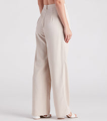 Elevated Style Wide-Leg Trouser Pants