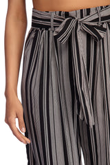 Just Your Stripe Wide Leg Pants