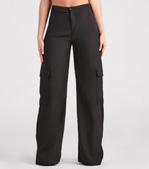 Keep It Cool Wide-Leg Cargo Trouser Pants