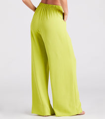 Weekend Chic High Waist Wide-Leg Pants