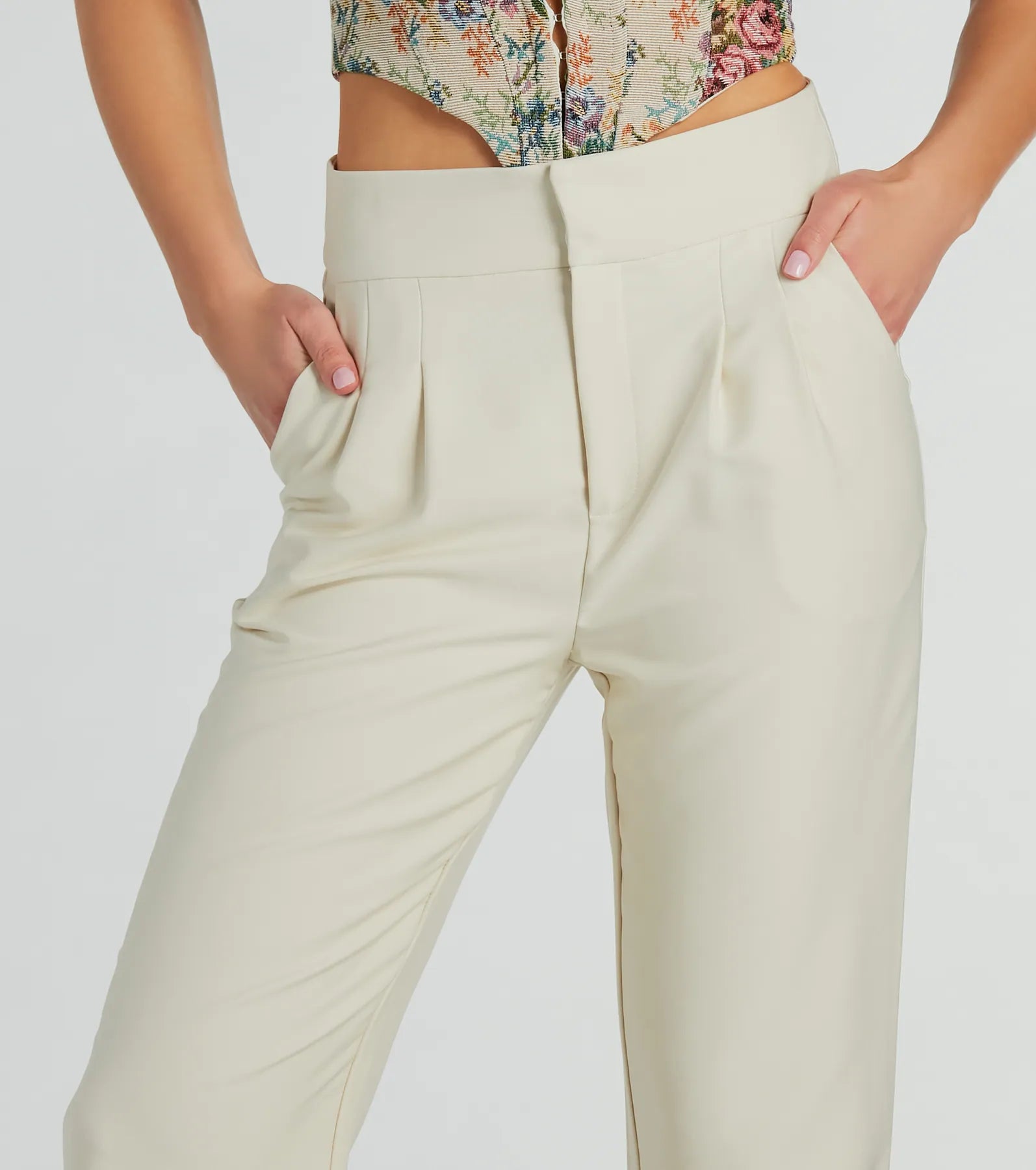 Sophisticated Moment Straight Leg Trouser Pants