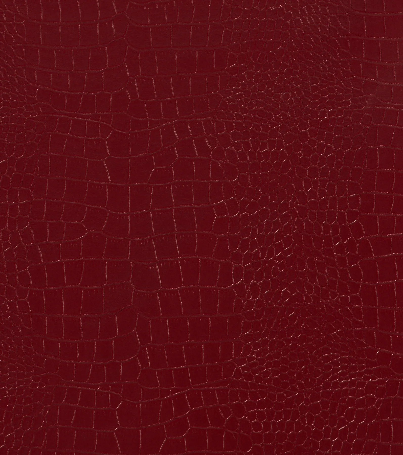 Chic Babe Faux Leather Croc-Embossed Wide-Leg Pants