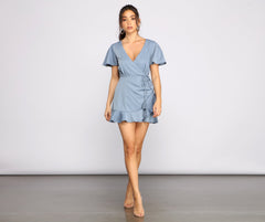 Flirty Vibes Ruffle Detail Romper