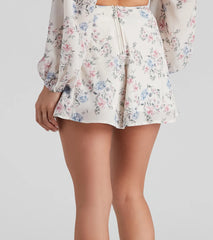Secret Garden Chiffon Flowy Shorts