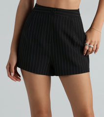 Iconic Vibes Pinstripe Trouser Shorts
