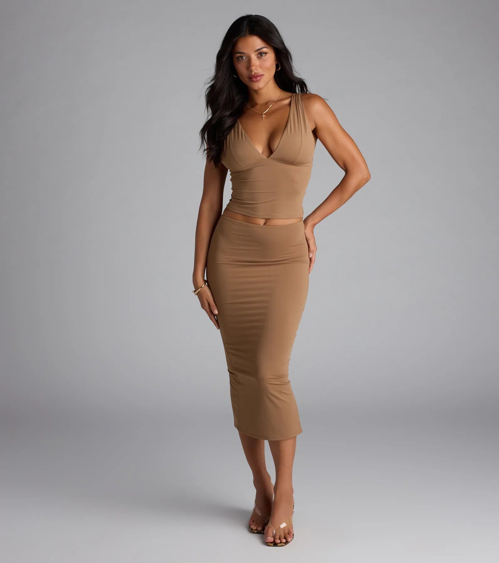 Serenade Me Bodycon Midi Skirt