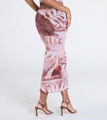 Tropical Energy High-Rise Midi Skirt