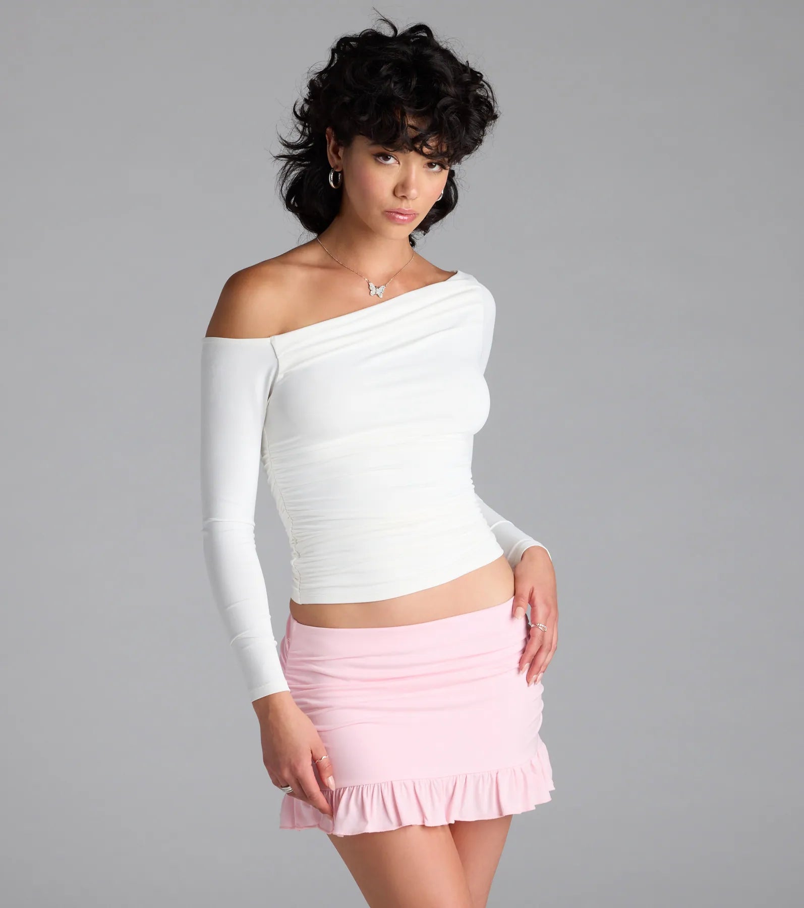 Good Days Ruffle Mini Skirt