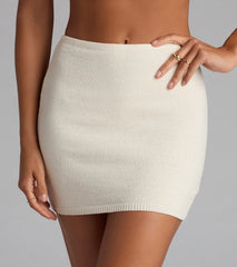 Bohemian Babe Knit High-Rise Mini Skirt