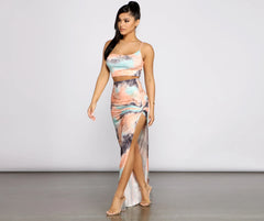 Trendsetting Stunner Tie-Dye Maxi Skirt